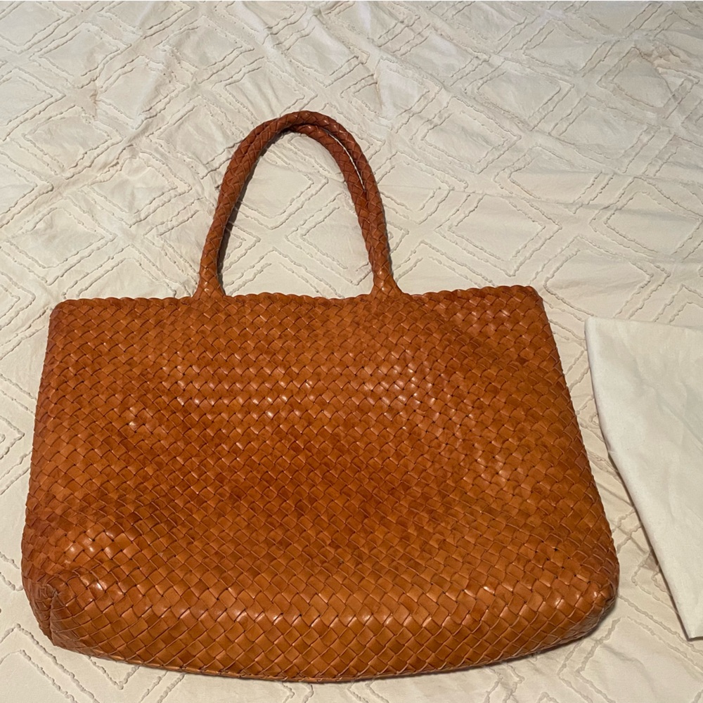 Milaner Italia the classic Elena woven Handbag - premium leather - 24 inch